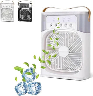 Cooling Fan With Ice Mist