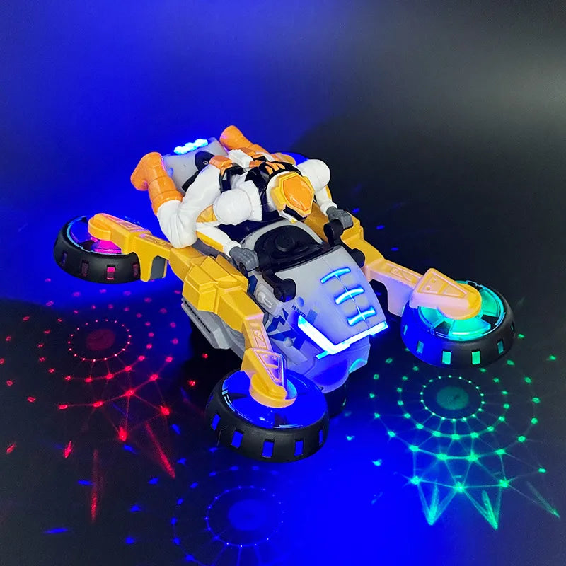 Rotating Stunt Motorcycle Toy